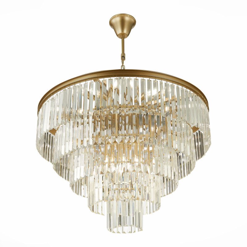 Люстра подвесная 80 см, ST LUCE ERCOLANO SL1624.203.15 шампань