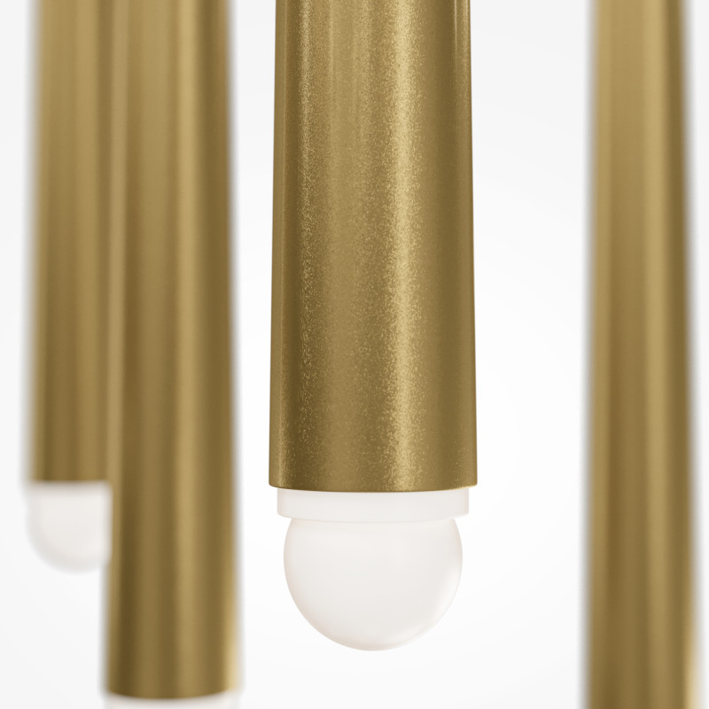 Подвесной светильник 32*32*369,3 см, LED, 31W, 2600К-3500К, Maytoni cascade MOD132PL-L30BSK латунный