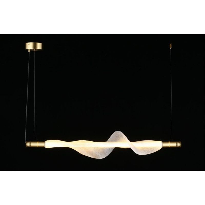 Подвесной светильник 100*20*60-200 см, 1*LED, 12W, 3000K, Aployt Adilin APL.647.03.12, латунный