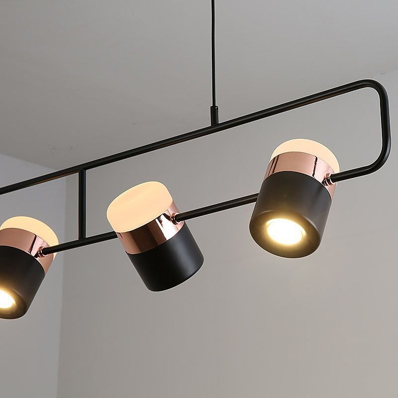 Светильник подвесной 110*20-200 см, 5*LED*6W, 3000-6000K, Lightera Rudolf LE114L-5B SMART, Черный