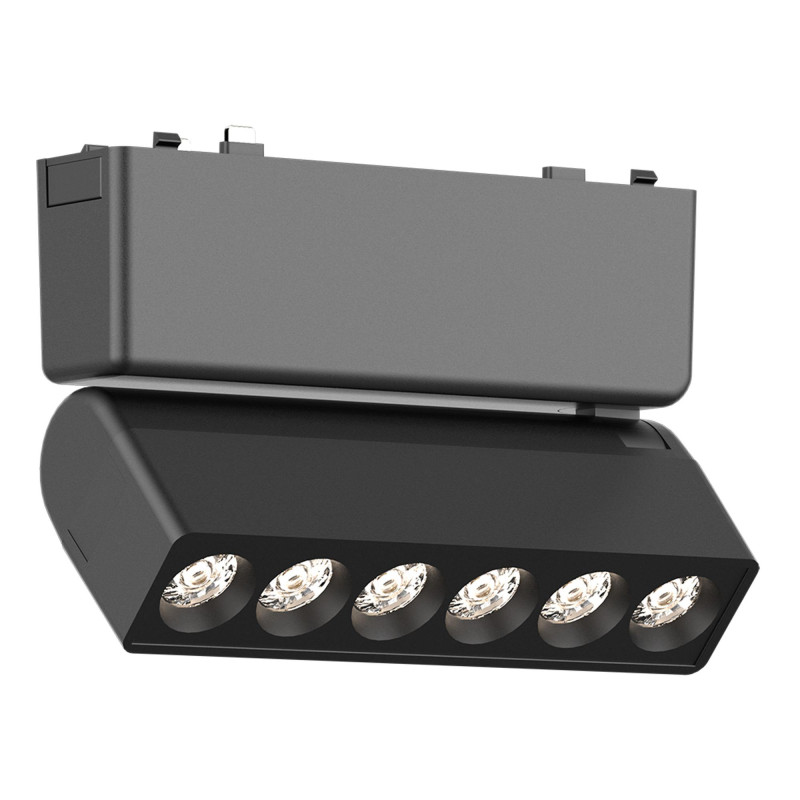 Магнитный трековый светильник 12,2*2,6*8 см, 1*LED*6W 3000K ST LUCE Skyflat ST675.436.06 черный