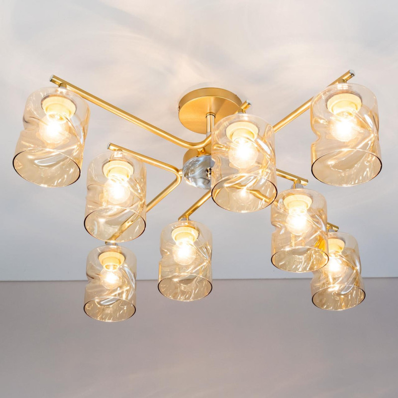 Люстра 70 см Citilux Клод CL137182 золото