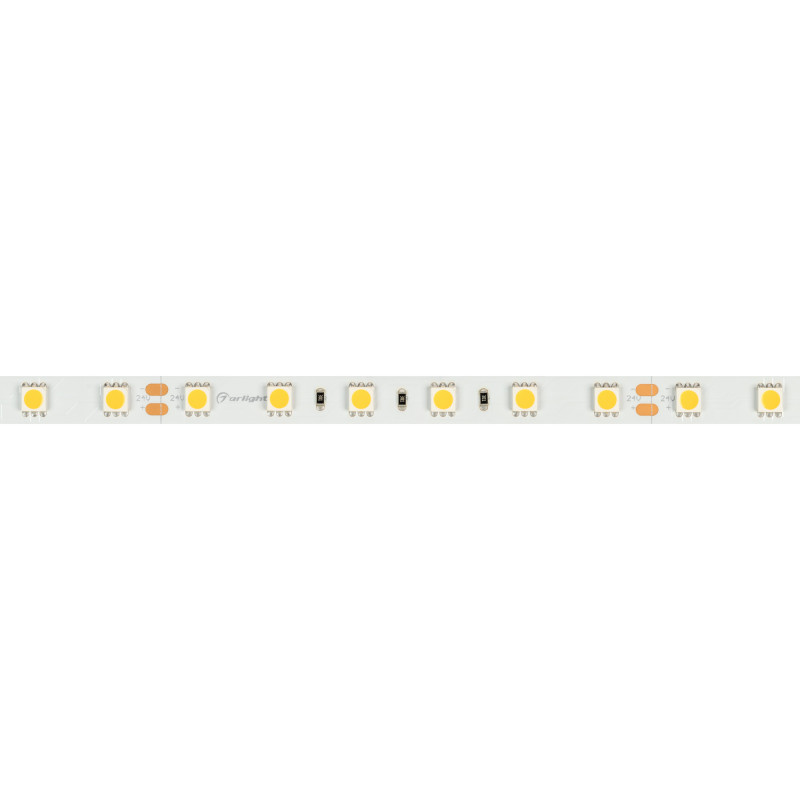 Лента RT-B60-10mm 24V Warm2700 (14.4 W/m, IP20, 5m) (Arlight, 14.4 Вт/м, IP20) 008828(3). Цена указана за 5 метров. Продается кратно 5 метрам.