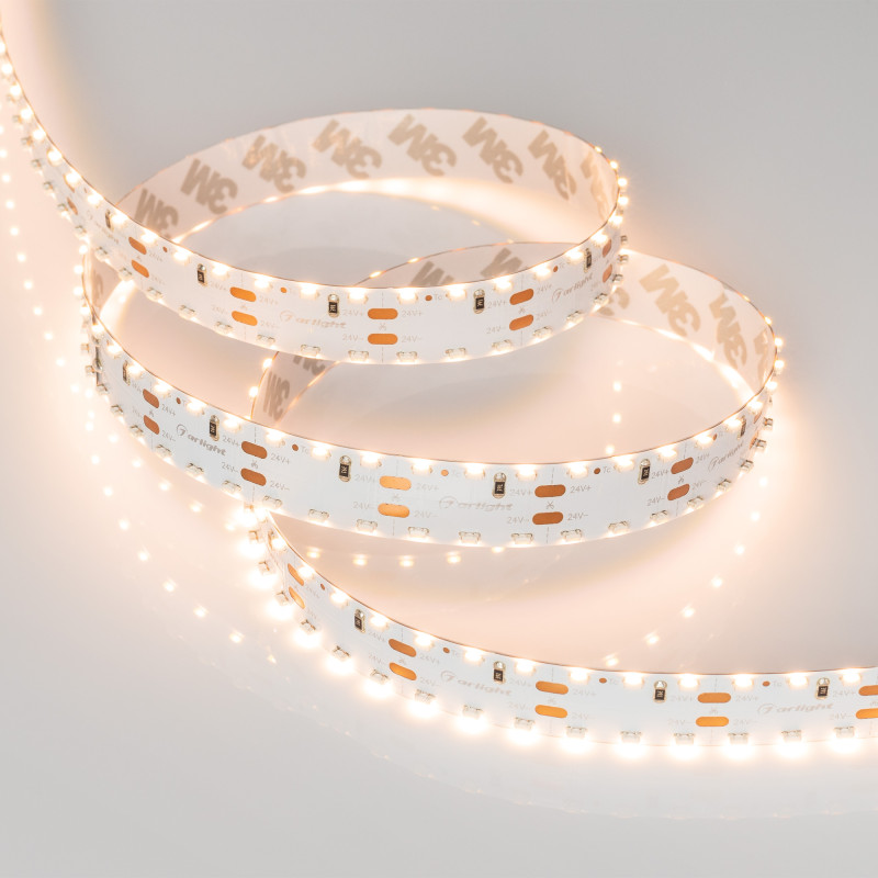 Лента RS 2-5000 24V Warm2700 2x2 15mm (3014, 240 LED/m, LUX) (Arlight, 19.2 Вт/м, IP20) 024472. Цена указана за 5 метров. Продается кратно 5 метрам.