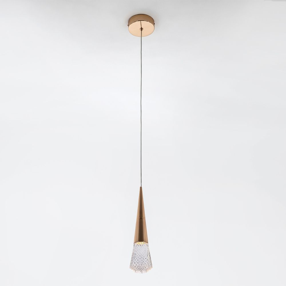 Подвесной светильник 8*8*200 см, LED 3W, 4000K, Золото MODELUX ML.3315.1