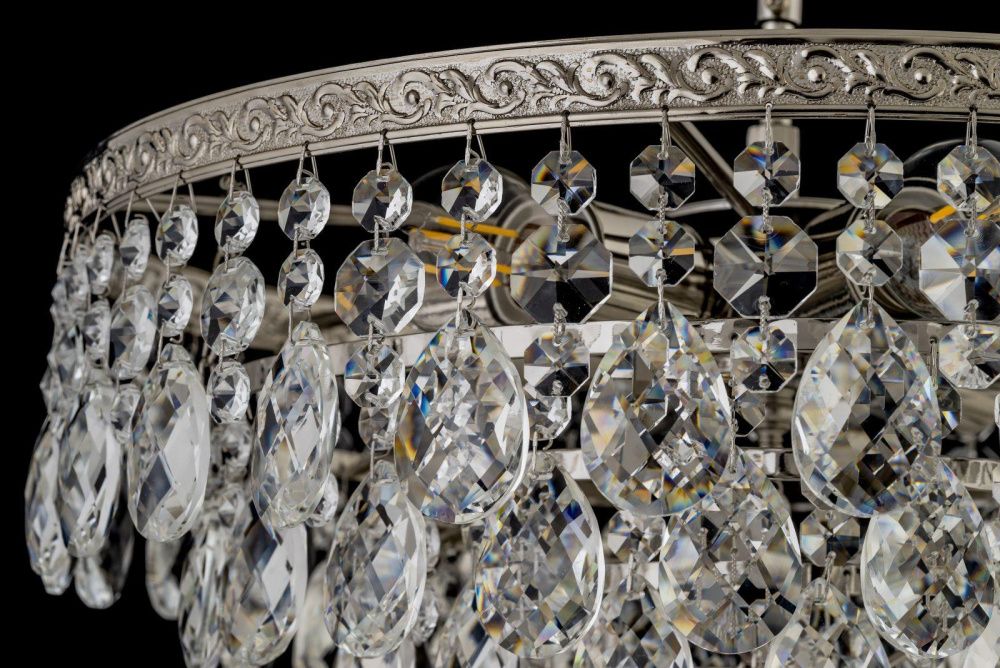 Люстра потолочная *30*23 см, 4*E27*60W, Arti Lampadari Castellana Nickel Castellana E 1.3.30.608 N, никель