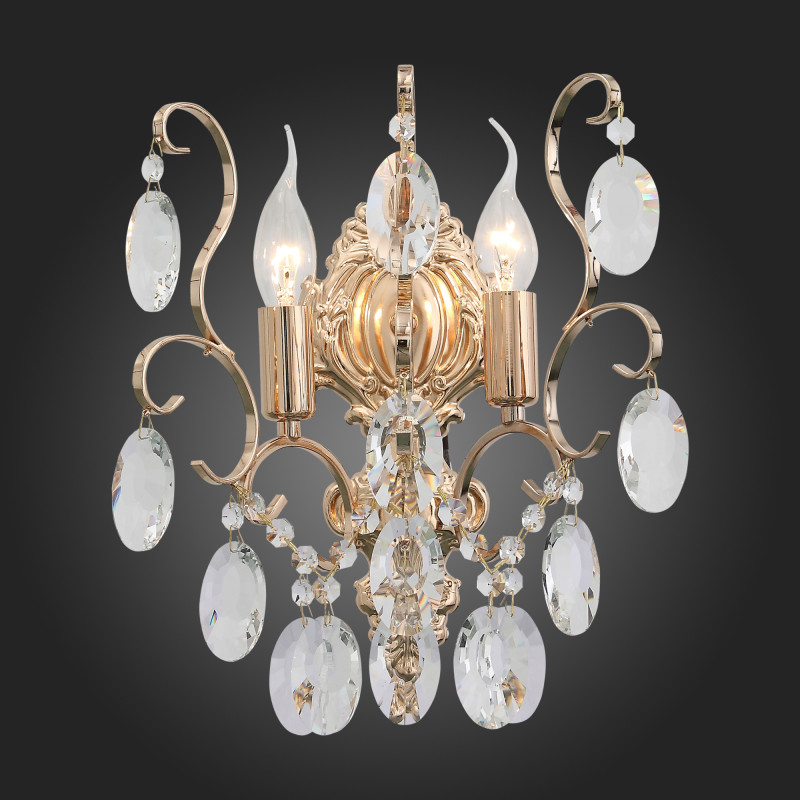 Бра 26 см, 80W, ST LUCE ORECCHINI SL846.201.02 Золотистый