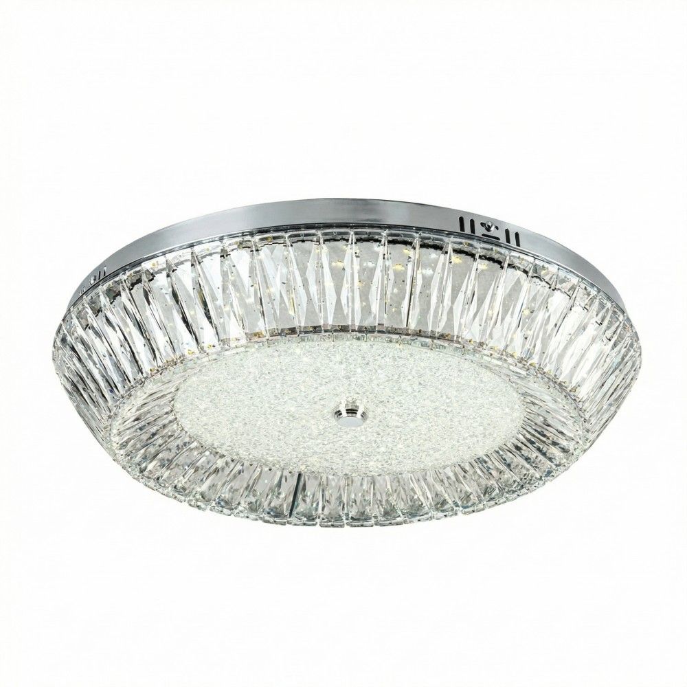 Потолочный cветильник 60 см, 120W, 3000-6000K, LED4U L1190-600 CR, хром