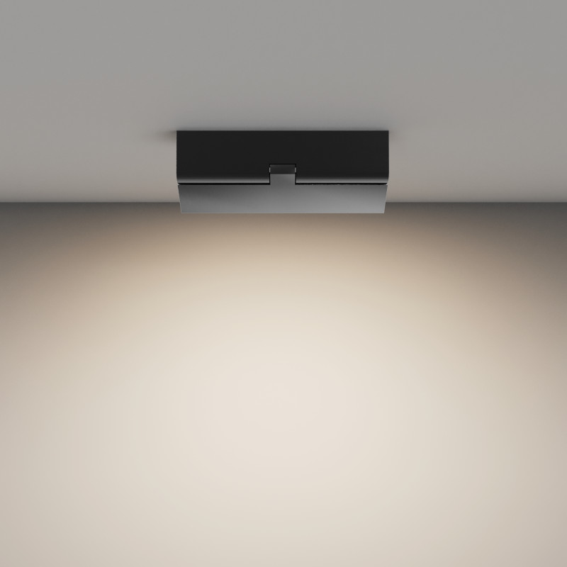 Накладной светильник 22*2,3*8,8 см, LED, 12W, 4000К, Maytoni Technical Basis Rot C133CL-12W4K-B черный