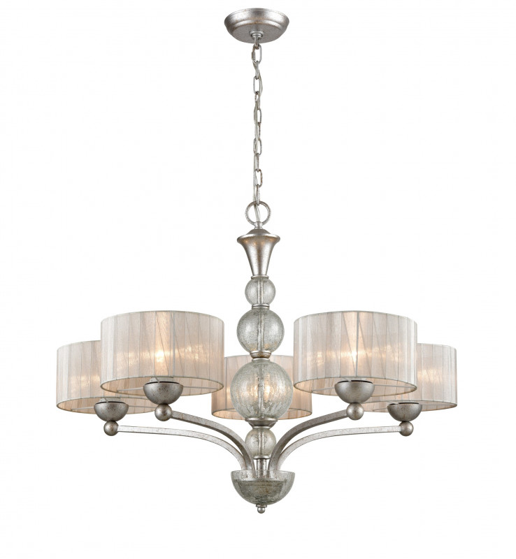 Подвесная люстра  81*172 см, 5*E27 серебро Vele Luce Friuli VL1235L05