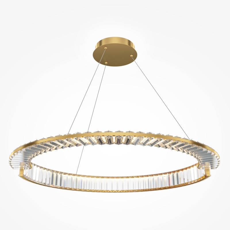 Подвесной светильник 80*80*150 см LED, 45W, 3000К, Maytoni Krone P097PL-L45BS3K латунный