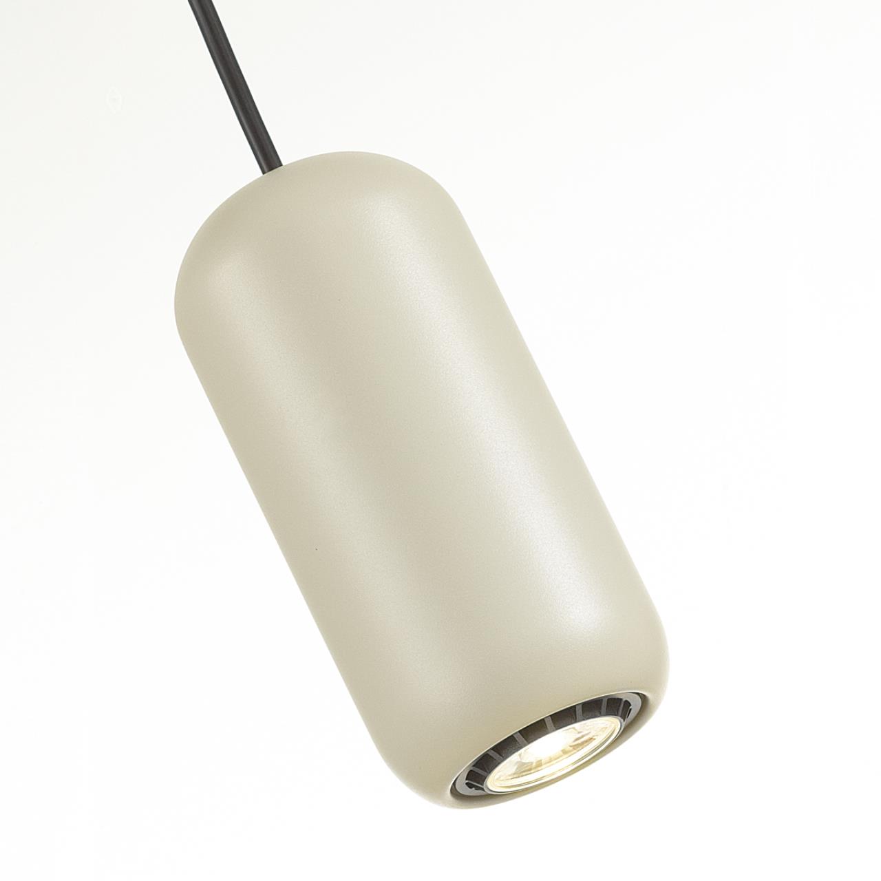 Подвес 7,6*7,6*120 см, 1 GU10*4W, Odeon Light Cocoon, черный 5060/1G