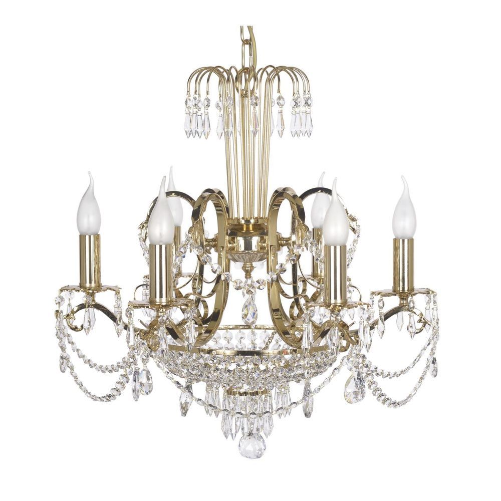 Люстра *62*52 см, 6*E14*40W, Dio D`arte Alessandria Gold Alessandria E 1.1.6.600 G, Золото