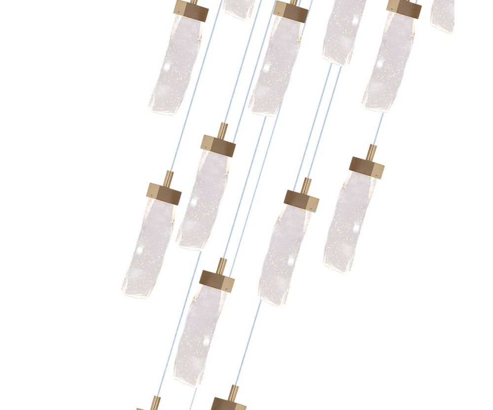 Светильник 50 см, 90W, 3000K, Kink Light 08511-15A,36, латунь