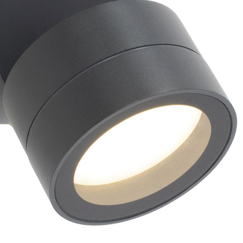 Уличный настенный светильник 9 см, Mantra Saler 9100, темно-серый