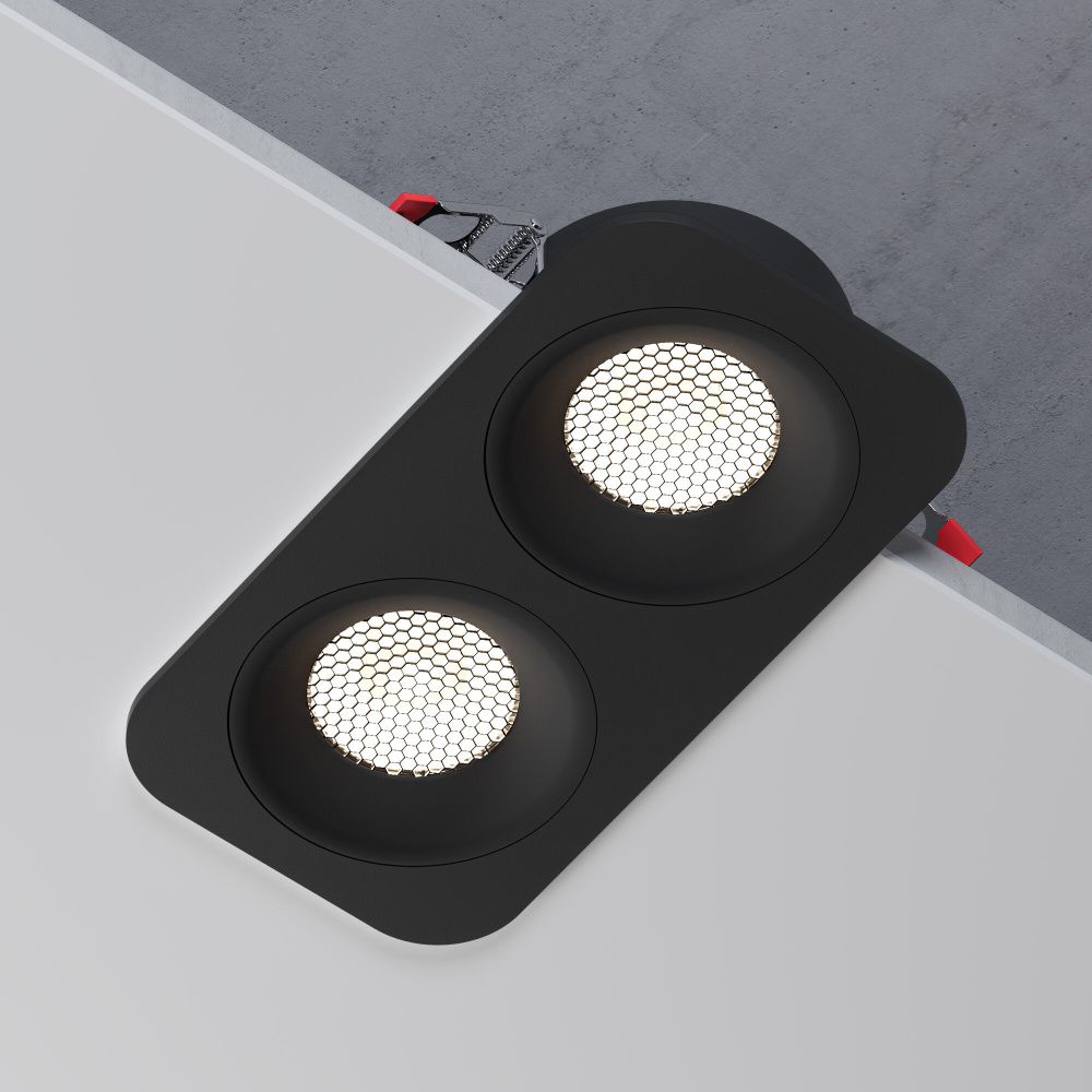 Светильник встраиваемый Tetro 20W 4000K черный IP44 15277/LED Elektrostandard  4690389217937, a071317