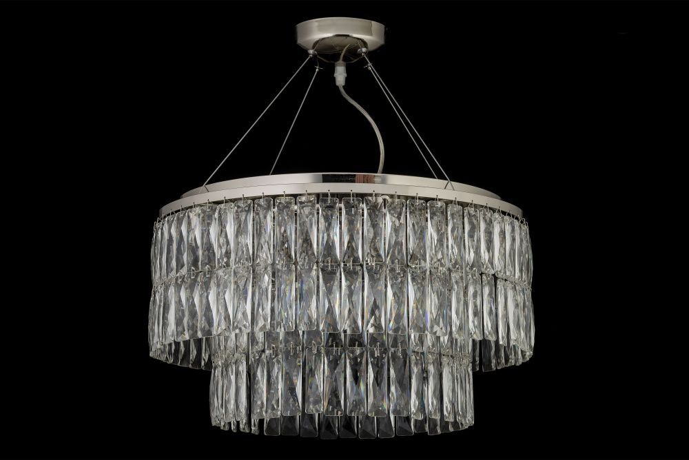Люстра подвесная *50*27 см, 8*G9*40W, Arti Lampadari Acquaro Acquaro E 1.5.D50.101 NP, никель