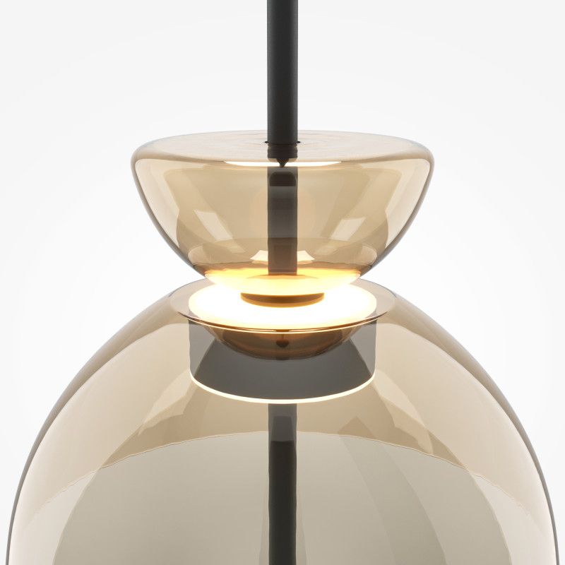 Подвесной светильник 25*25*348 см, LED*12W, 3000K, Maytoni Bangkok MOD185PL-L12CG3K2, черный