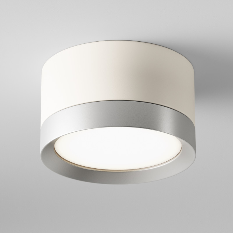 Светильник 9 см, Technical C086CL-GX53-SRD-WS, белый-серебро