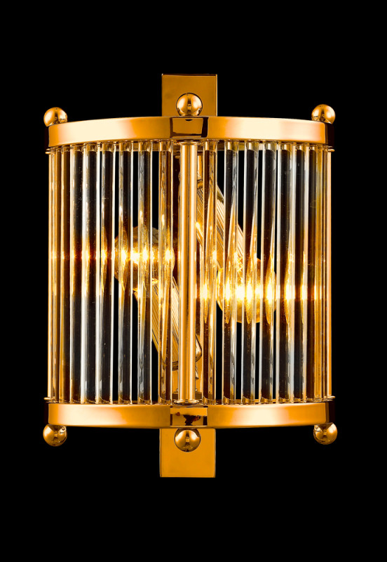 Бра 20*14 см, Crystal Lux TADEO AP2 GOLD/TRANSPARENTE Золото