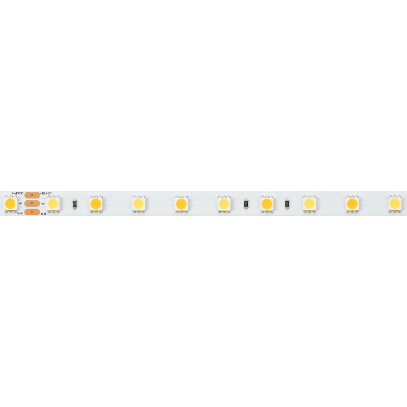 Лента RT-B60-10mm 24V White-MIX (14.4 W/m, IP20, 5060, 5m) (Arlight, Изменяемая ЦТ) 025213(1). Цена указана за 5 метров. Продается кратно 5 метрам.