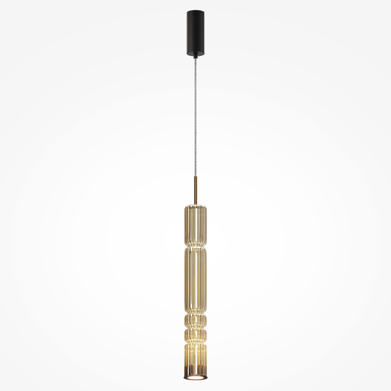 Подвесной светильник 8*8*384 см, LED, 12W, 3000К, Maytoni Ordo MOD272PL-L12BS3K черный