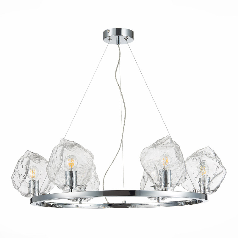 Люстра подвесная 82 см, ST LUCE PORTICI SL1175.103.06 Хром