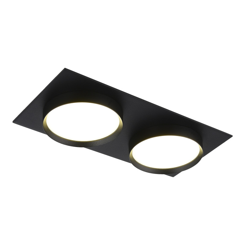 Встраиваемый светильник 20*10,9*4,3 см, 2*GX53, 50W, ST-Luce  ST258.408.02 черный
