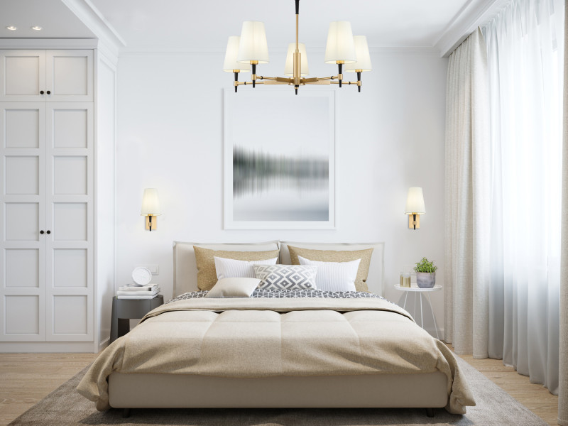 Подвесная люстра Maytoni Zaragoza H001CL-05BS, латунь, диаметр 78см