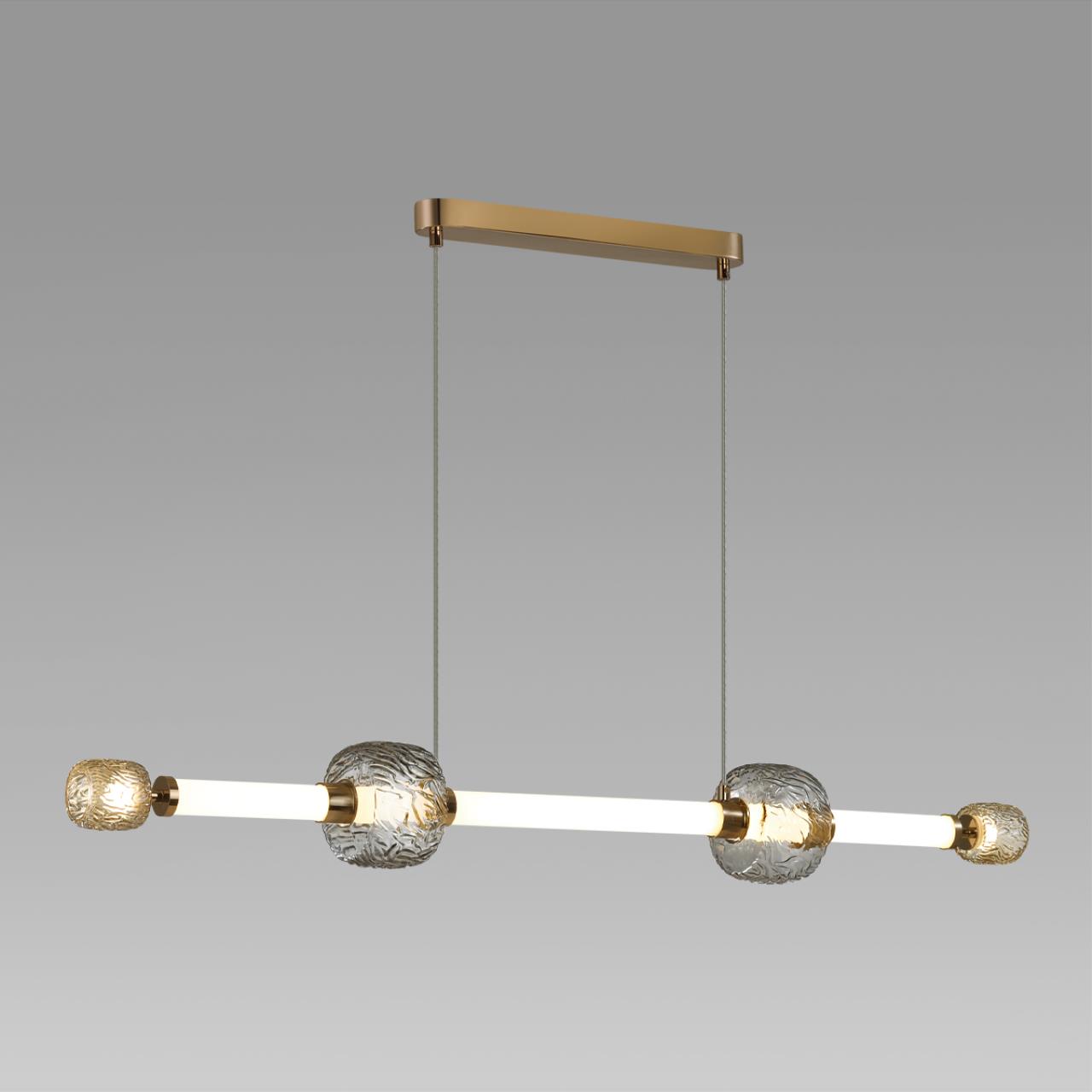 Люстра 115*13*164,5 см, 1 LED*40W, 3000 К, Odeon Light Kliff, античная бронза 5426/40L