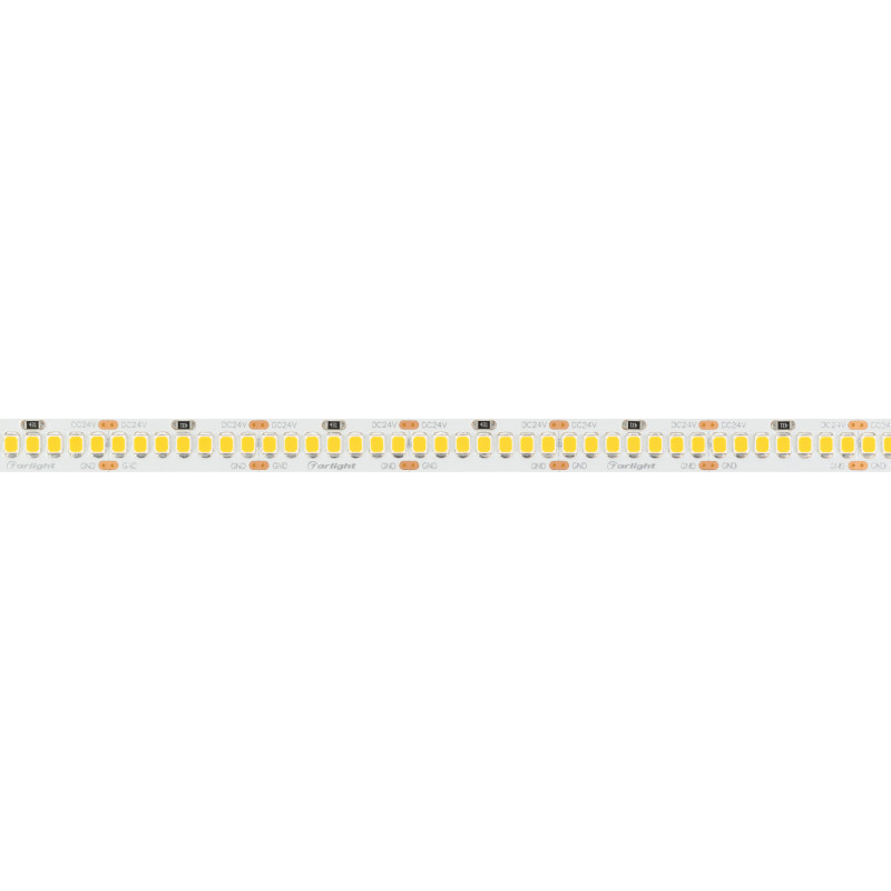 Лента RT-A252-10mm 24V Warm2400 (11 W/m, IP20, 2835, 5m) (Arlight, 11 Вт/м, IP20) 028620(2). Цена указана за 5 метров. Продается кратно 5 метрам.