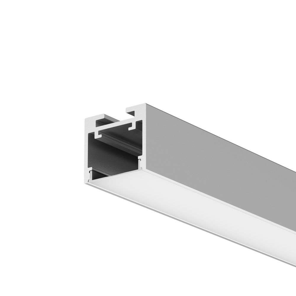 Алюминиевый профиль накладной-подвесной 25x22 (Серебро, 2 м), ALM-2522-S-2M 633012, 200*3*2 см, Maytoni  633012, Серебро