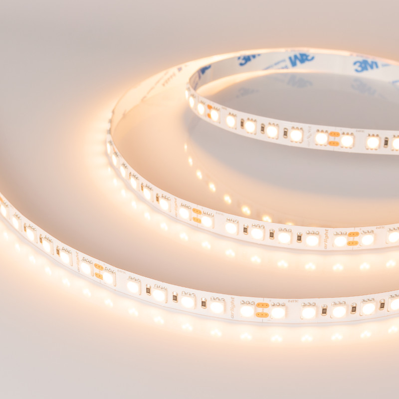 Лента RT-B96-10mm 24V Warm3000 (23 W/m, IP20, 5060, 5m) (Arlight, Открытый) 028606(2). Цена указана за 5 метров. Продается кратно 5 метрам.