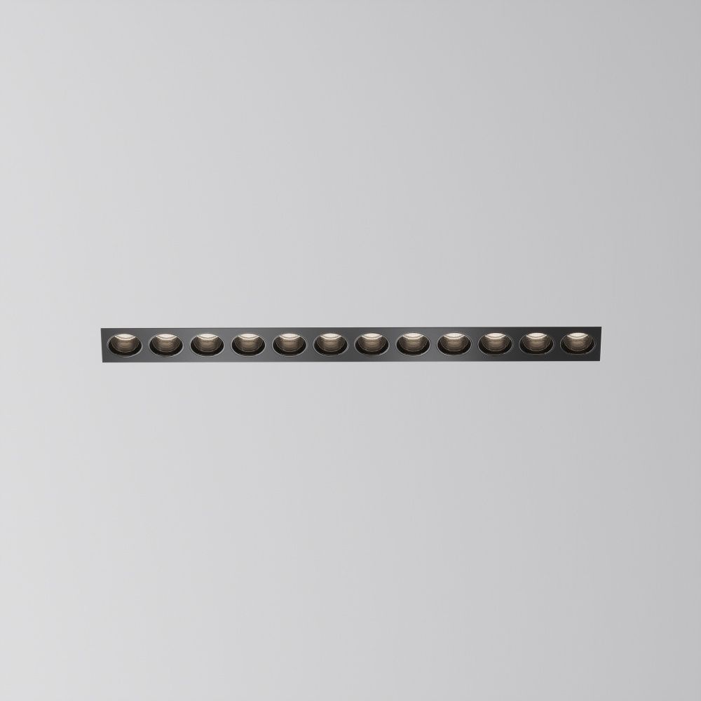 Встраиваемый светильник  DL065-20W3-6K-TRS-B 30,3*2,95*-6 см, *LED*20W, 6000K, Maytoni technical Points DL065-20W3-6K-TRS-B, Черный