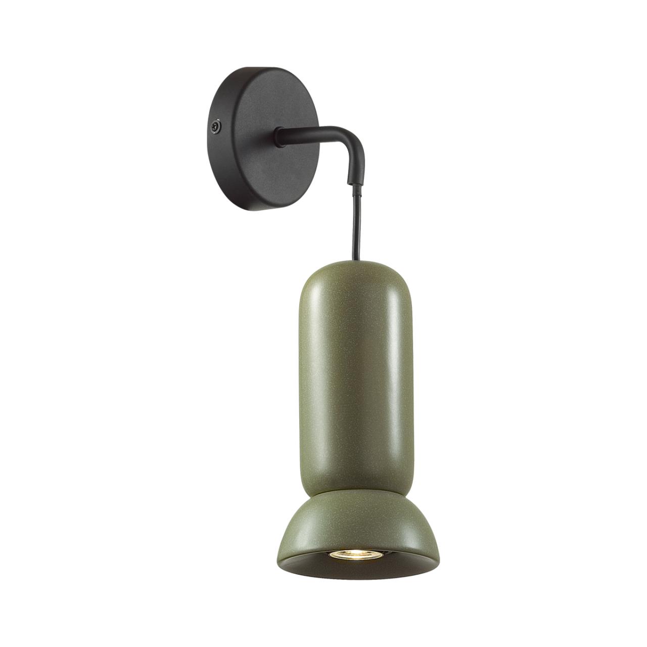 Бра 15*11*36 см, 1 GU10*4W, Odeon Light Kerama, черный 5054/1WB