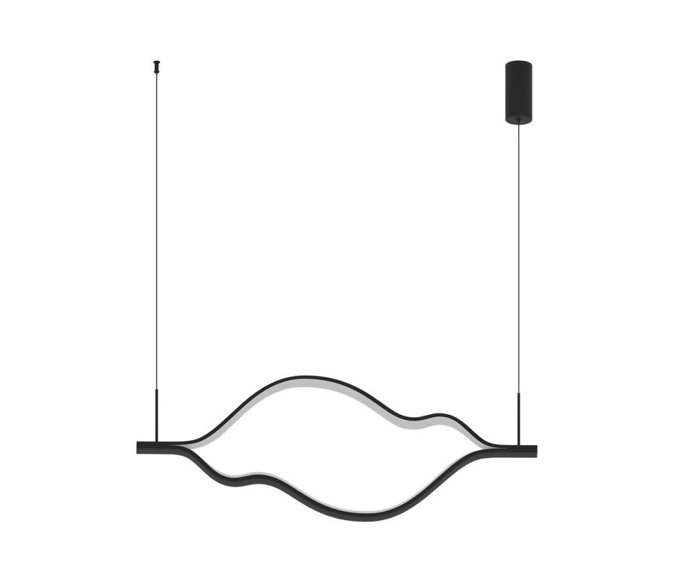 Подвес 123*200 см, LED 45W, 4000K Линн черный Kink Light 08258-120,19P