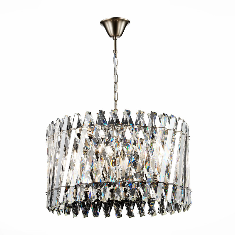 Люстра подвесная 50 см, ST LUCE FABIO SL1170.103.06 Никель
