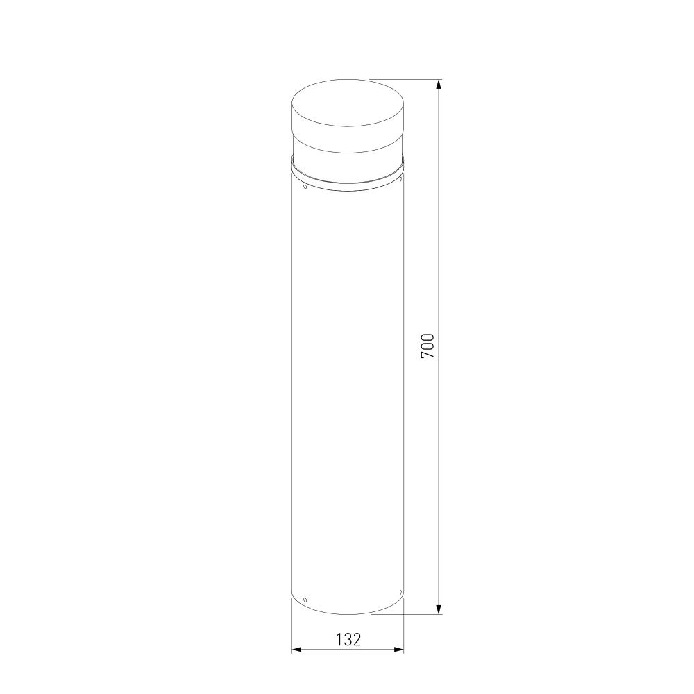 Садово-парковый светильник 1532 TECHNO LED 3000K чёрный 1532 TECHNO LED черный Elektrostandard  4690389219184, a072085