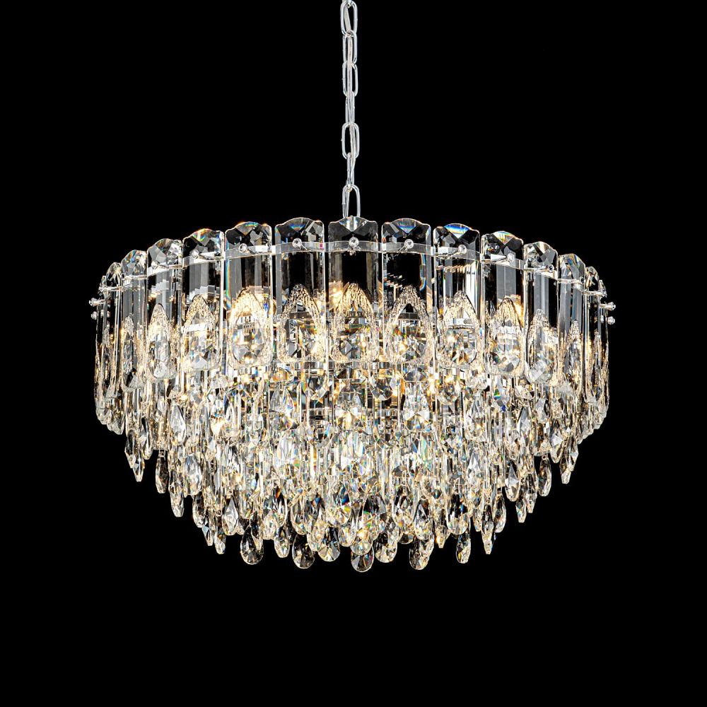 Подвесная люстра 60*105 см, 12*Е14, 25 м2 MODELUX ML.7220.600 CR хром