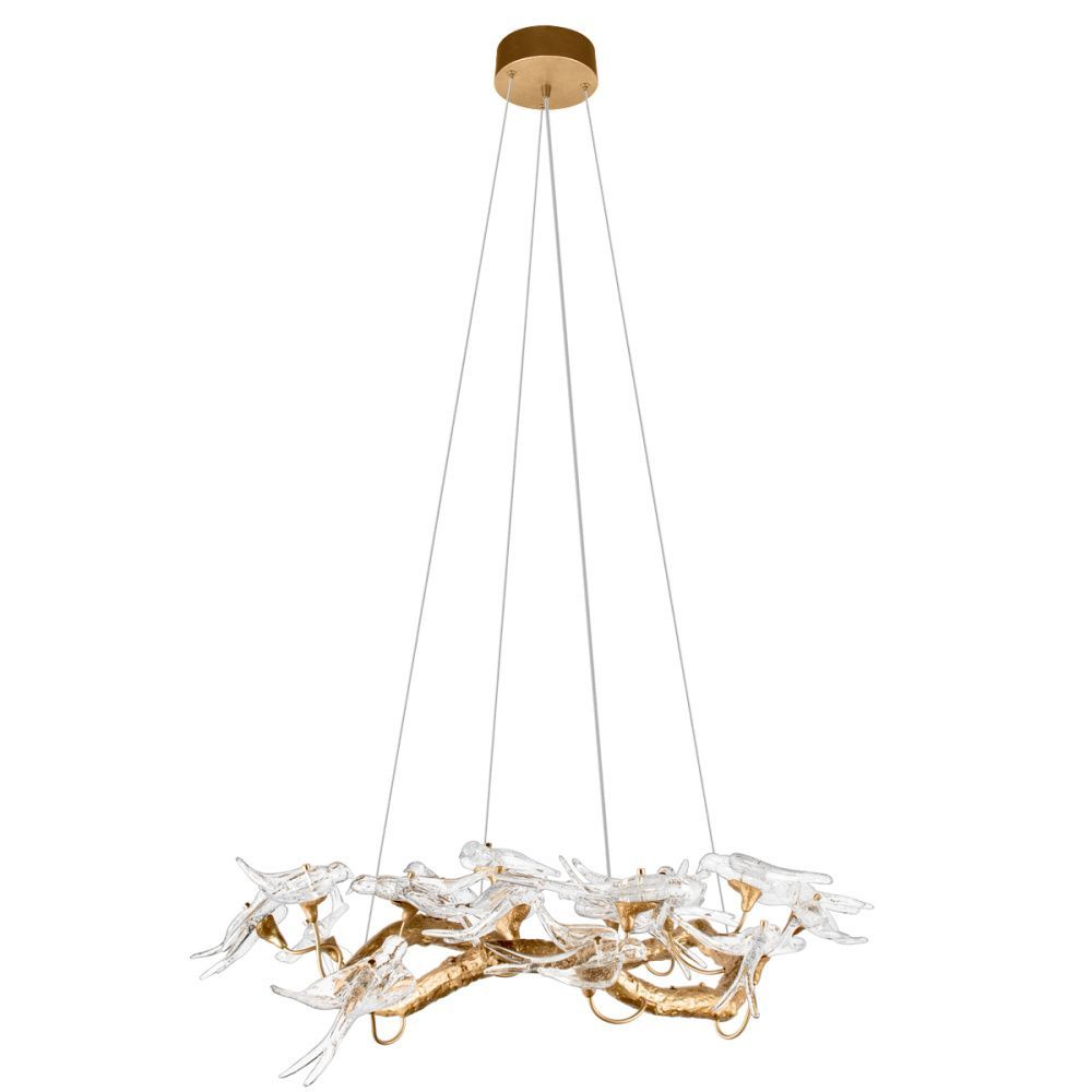 Подвесная люстра 80 см, 48W, 3000K, Loft IT Voa 10378/800, бронза