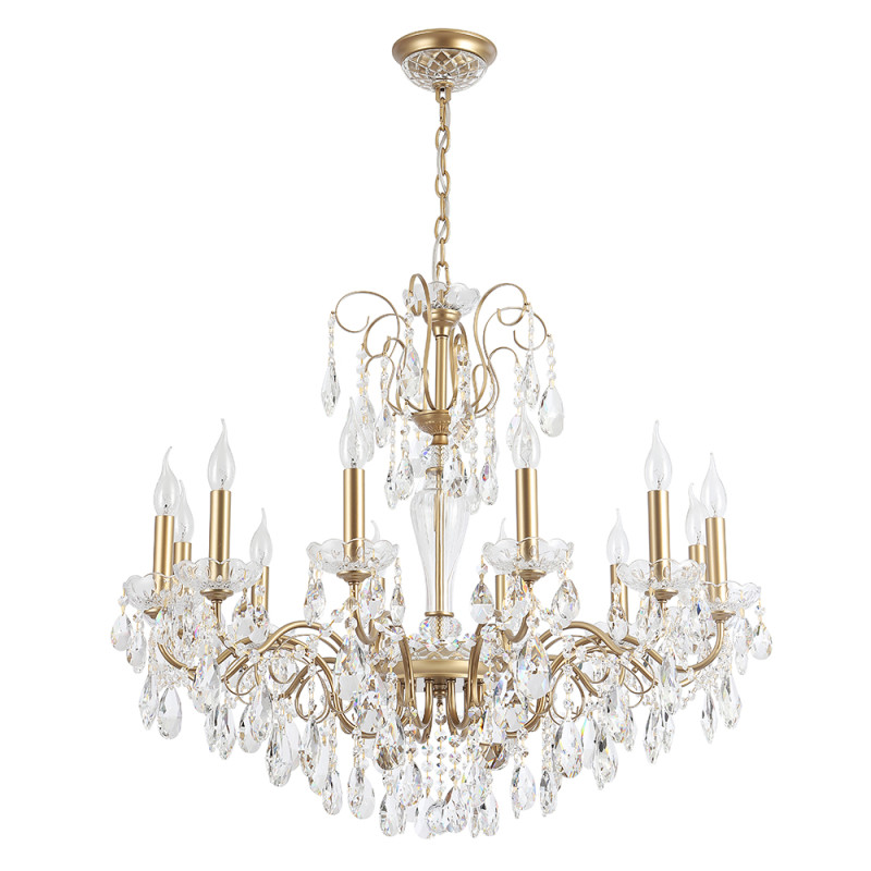 Люстра 88*76 см, 12*E14*60W Золото Crystal Lux MONTANA SP12