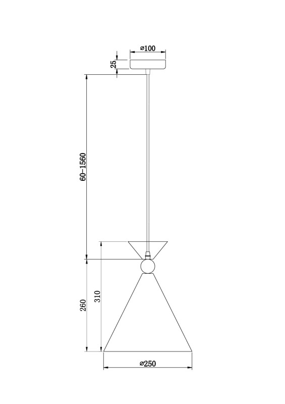 Светильник 25 см, Freya FR5392PL-01W, белый