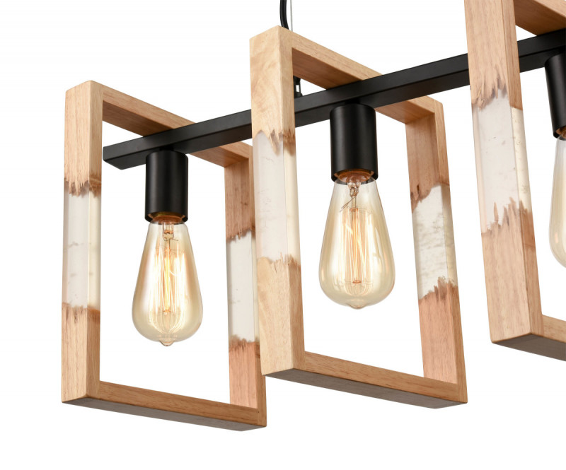 Подвесной светильник Vele Luce Copeland VL6222P04, черный-бежевый