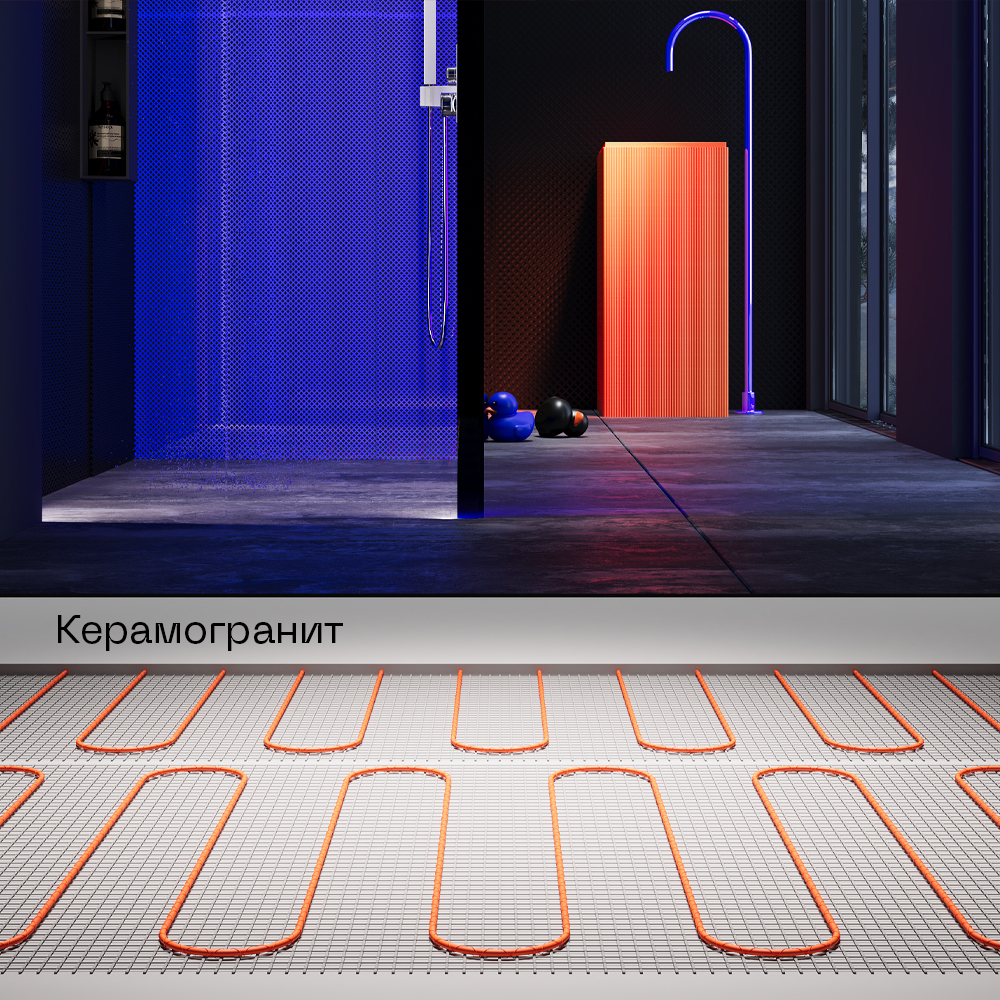 Нагревательный мат VLT01-150-7.0, 7 м2, 150 вт/м Voltum VLT01-150-7.0