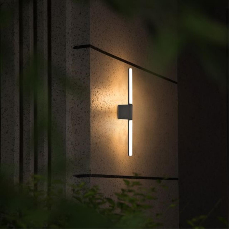 Настенный светильник 10*8*55 см, 2*LED*6W 4000K Arte Lamp Calamaro A5191AL-2BK черный