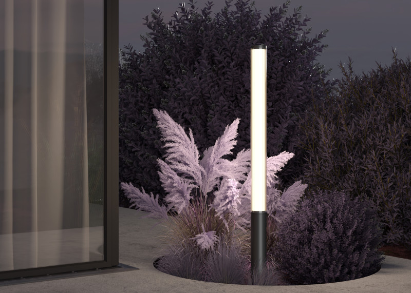 Садово-парковый светильник 15,5*153 см, LED 70W 3000K Maytoni Outdoor Ster O467FL-L70B3K черный