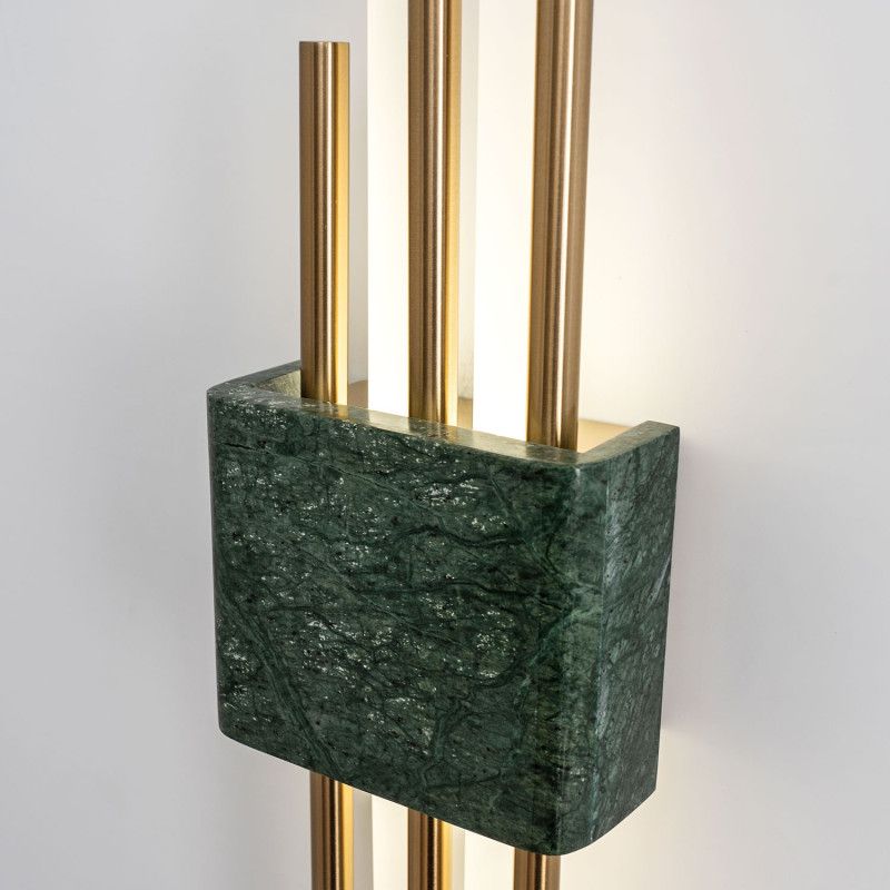 Бра 12*50 см, LED 8W 4000K MODELUX ML.566.04 латунь/зеленый