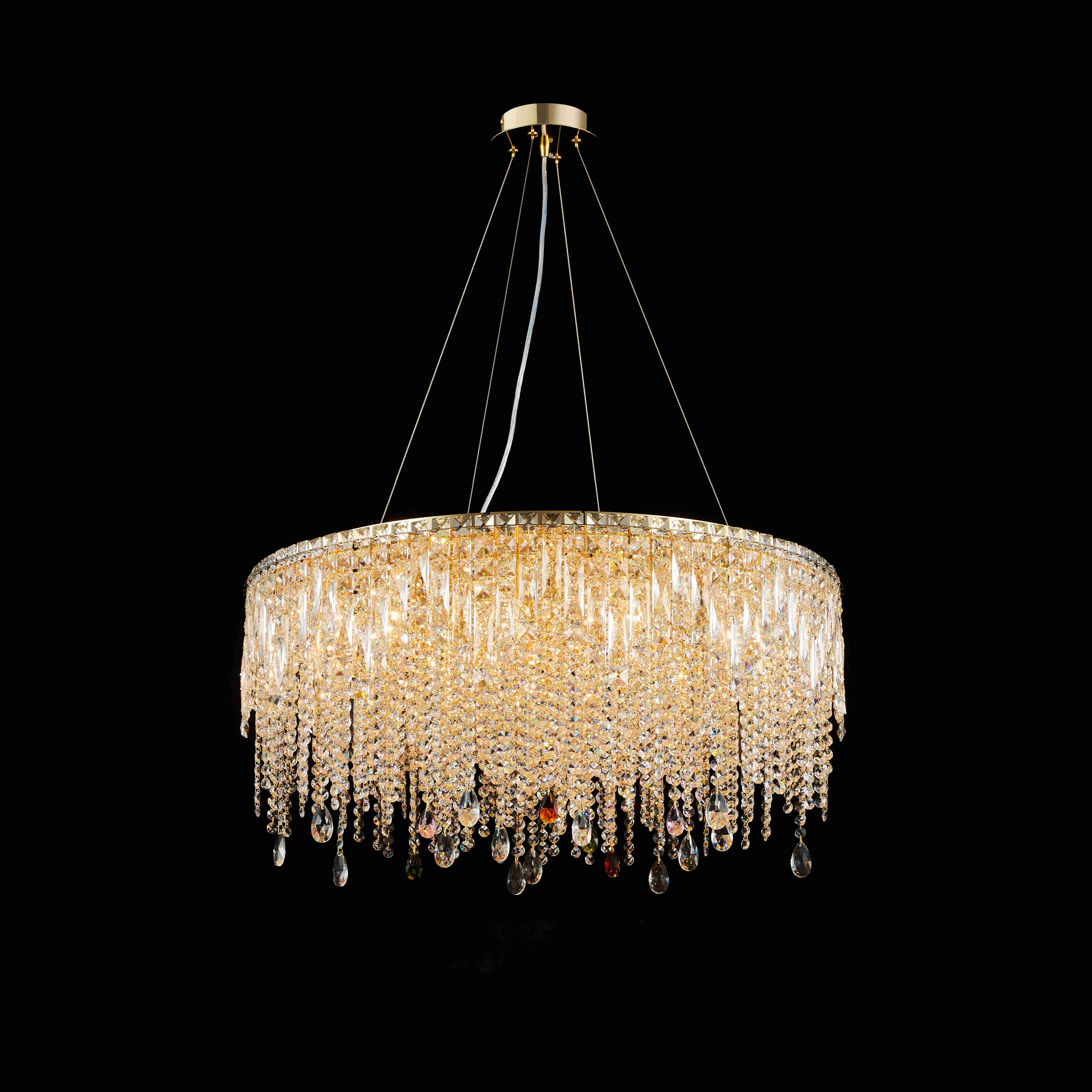 Люстра 800*310, 18*E14, 40W NewRgy Cristallo E62-ф800*H310 H GOLD, H GOLD