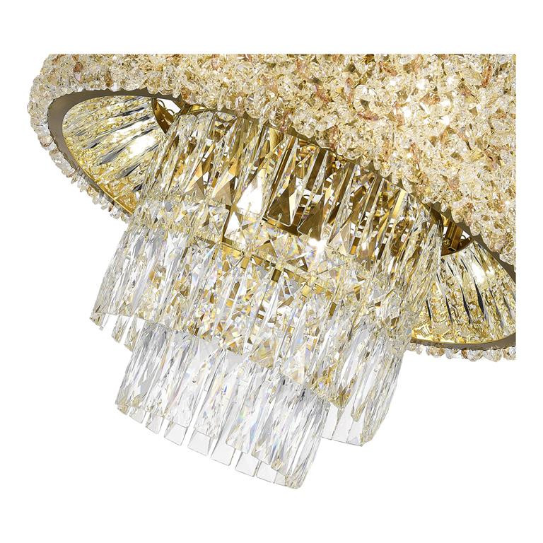 Светильник потолочный 50*35 см, 10*E14 ST LUCE Seline SL1637.302.10 латунь
