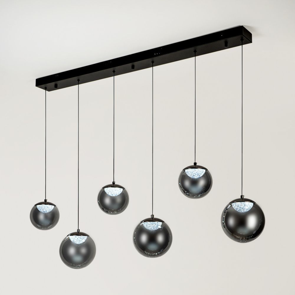 Светильник 120** см, LED*38W, 3000-6000K, Modelux  ML.2338.6 BK, Чёрный